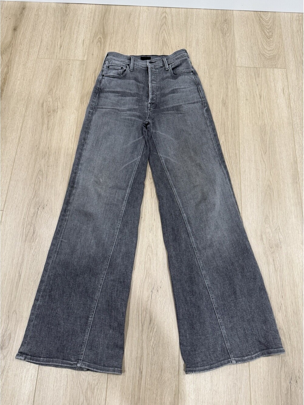 Mother The Enchanter Sneak Wide Leg Wrong Train Place Jeans Women's Size 26